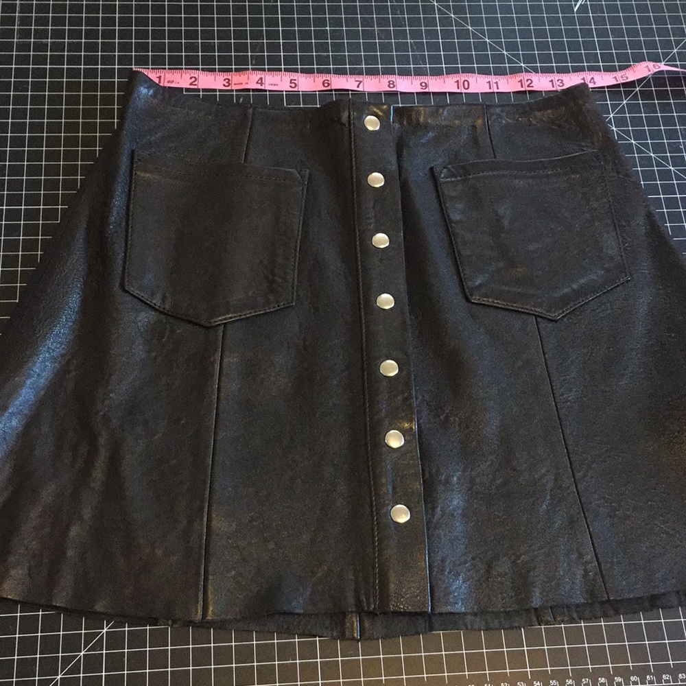 Reformation leather skirt size 4